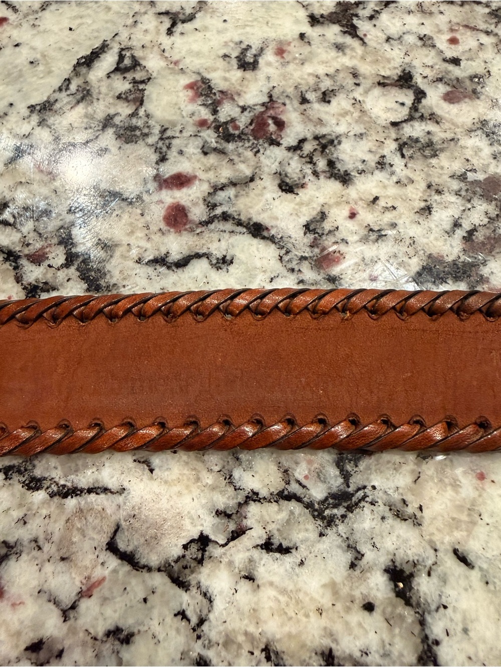 Ermenegildo Zegna Men's Brown Braided Leather Belt with solid brass buckle - Picture 3 of 14